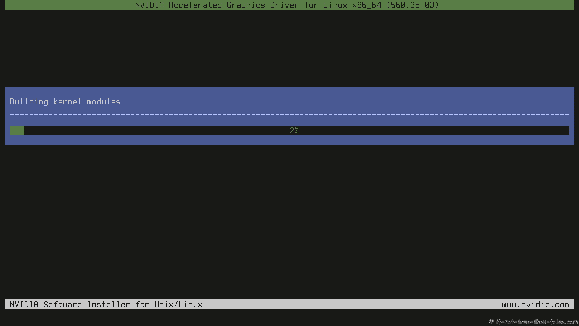 NVIDIA Installer Building kernel modules