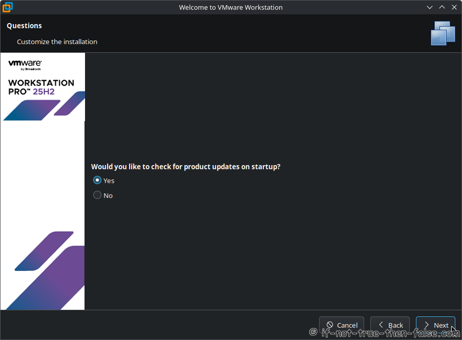Check VMware Updates on startup